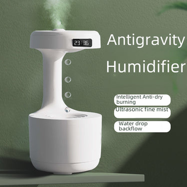 Anti-Gravity Water Humidifier – LED Smart Mist Maker for Home